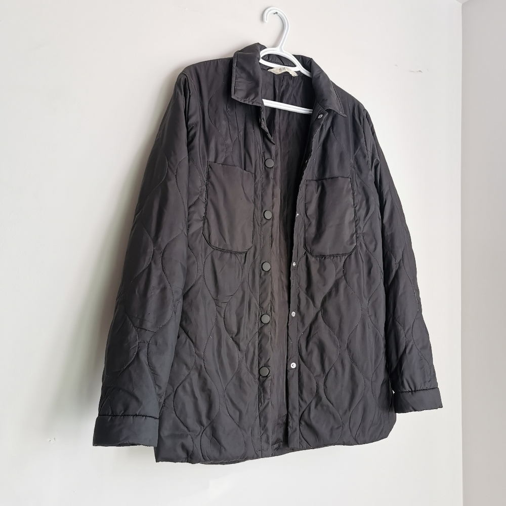 Quilted Collared Jacket - Picture 2 of 10